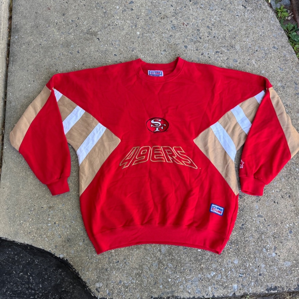 Vintage Starter NFL Pro Line San Francisco 49ers Sweatshirt Red XL Mens 90s